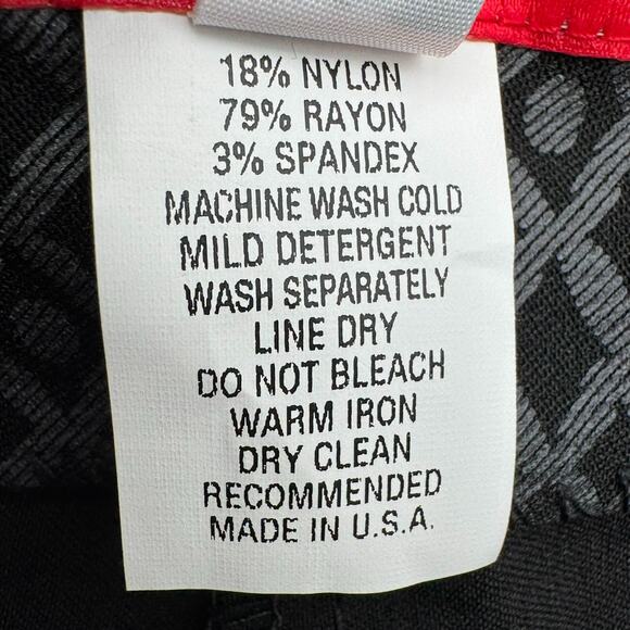 KRAZY LARRY NWT Women's 12 Gray Black Diamond Print Classic Pull-On Ankle Pants - Picture 7 of 10